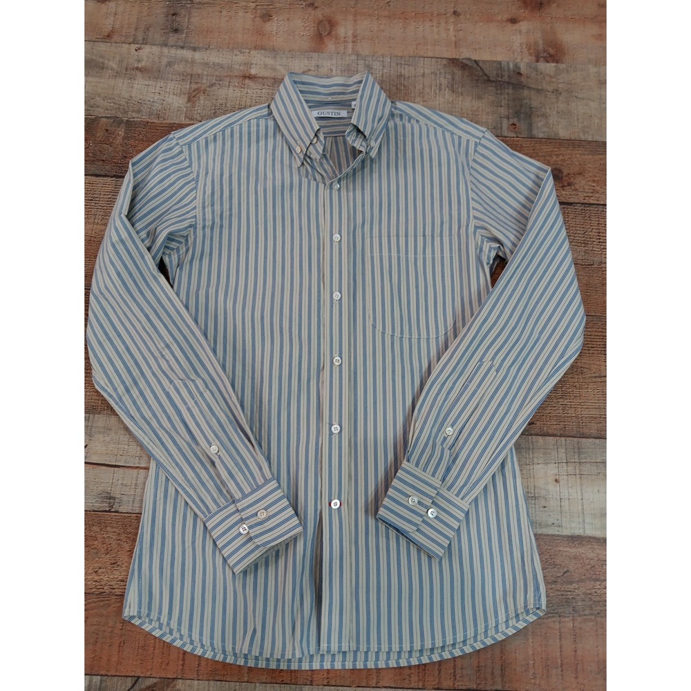 Gustin Shirt Mens XS Button Up Long Sleeve Multicolor 2294‎